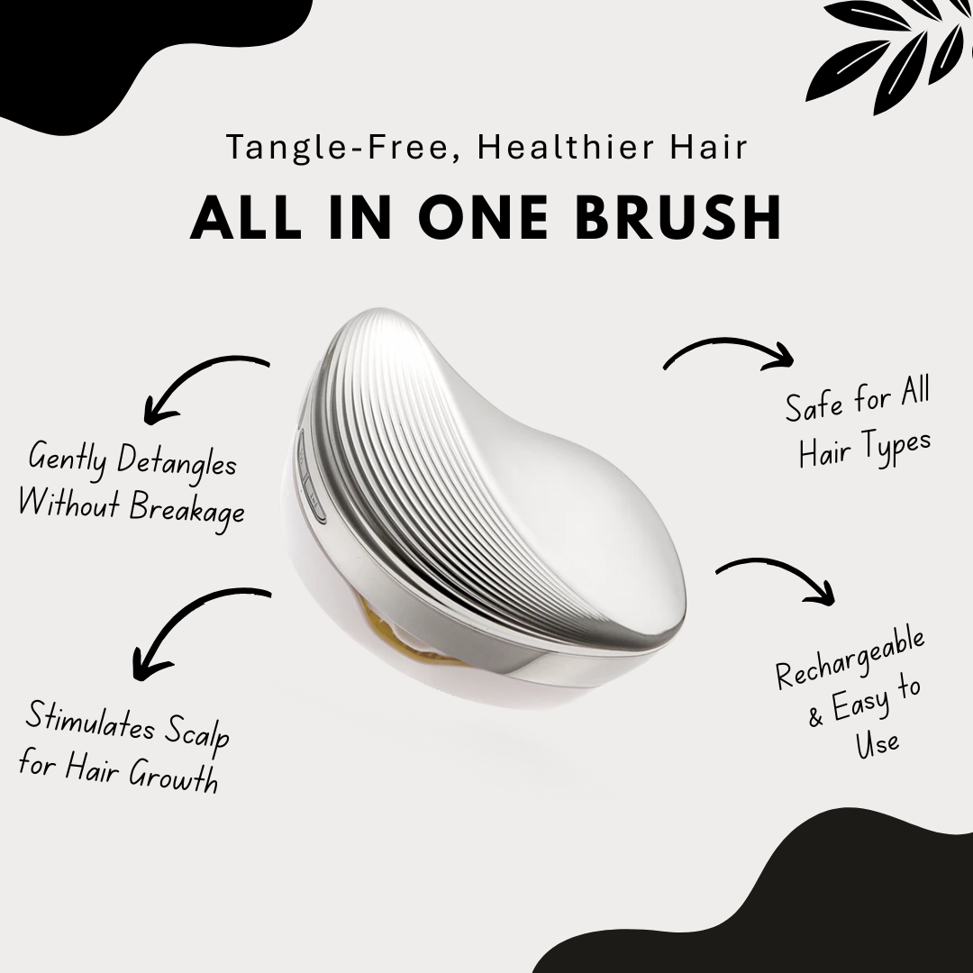 BelleHair Electric Detangling Brush & Hair Straightener