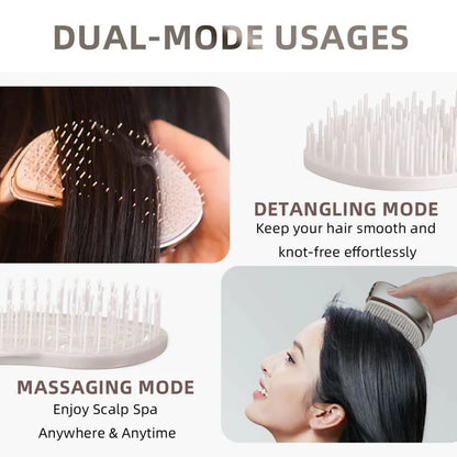 BelleHair Electric Detangling Brush & Hair Straightener